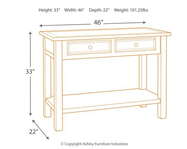 Bolanburg Sofa/Console Table - De Avenue Furniture