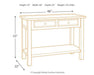 Bolanburg Sofa/Console Table - De Avenue Furniture