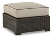 Coastline Bay Outdoor Ottoman with Cushion - De Avenue Furniture