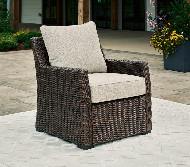 Brook Ranch Outdoor Lounge Chair with Cushion - De Avenue Furniture