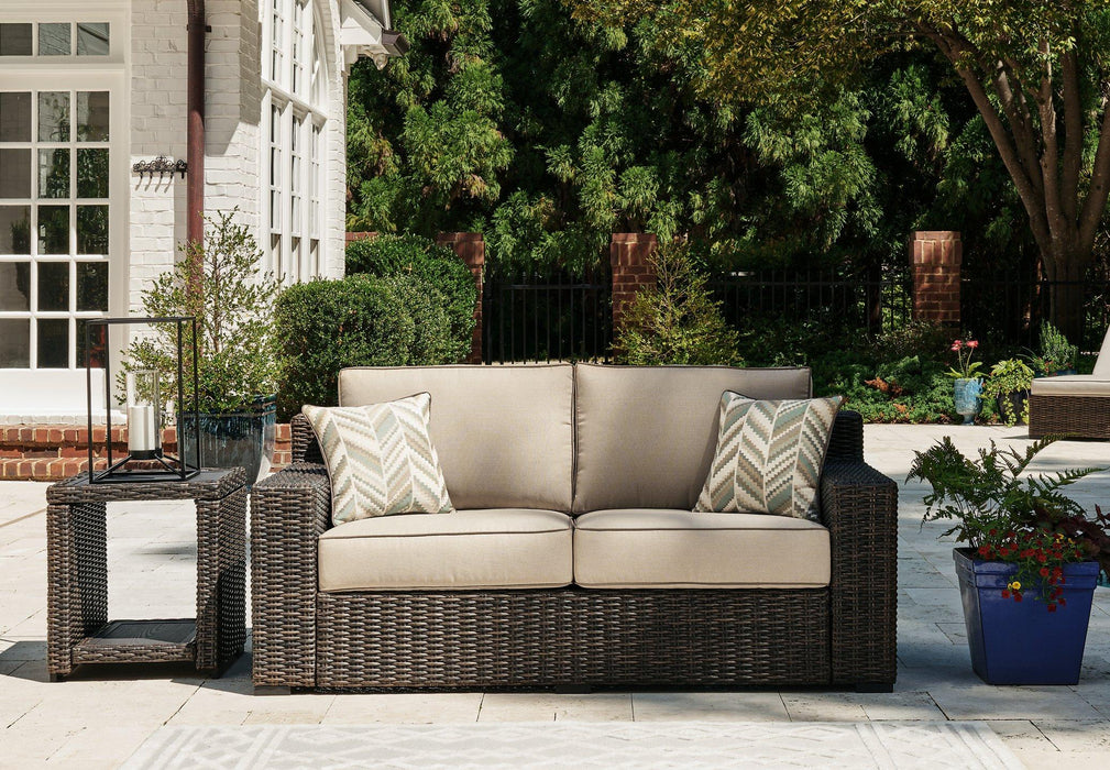 Coastline Bay Outdoor Loveseat with Cushion - De Avenue Furniture