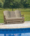 Hyland wave Outdoor Glider Loveseat - De Avenue Furniture