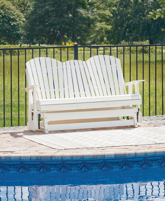 Hyland wave Outdoor Glider Loveseat - De Avenue Furniture