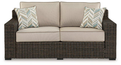 Coastline Bay Outdoor Loveseat with Cushion - De Avenue Furniture