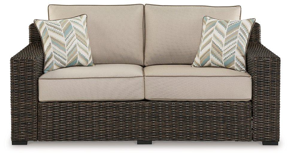 Coastline Bay Outdoor Loveseat with Cushion - De Avenue Furniture