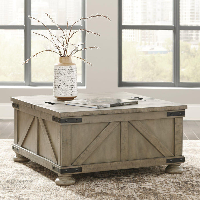 Aldwin Coffee Table With Storage - De Avenue Furniture