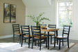 Blondon Dining Table and 6 Chairs (Set of 7) - De Avenue Furniture