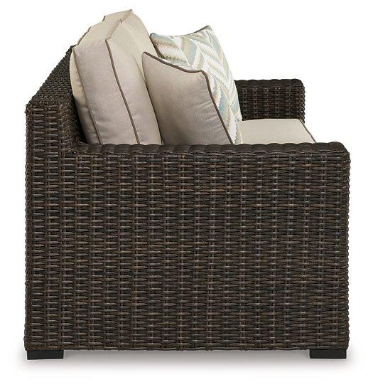 Coastline Bay Outdoor Loveseat with Cushion - De Avenue Furniture