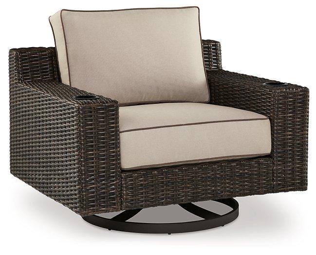 Coastline Bay Outdoor Swivel Lounge with Cushion - De Avenue Furniture