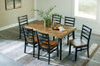 Blondon Dining Table and 6 Chairs (Set of 7) - De Avenue Furniture