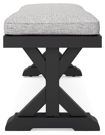 Beachcroft Outdoor Bench with Cushion - De Avenue Furniture