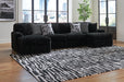 Midnight-Madness Sectional with Chaise - De Avenue Furniture