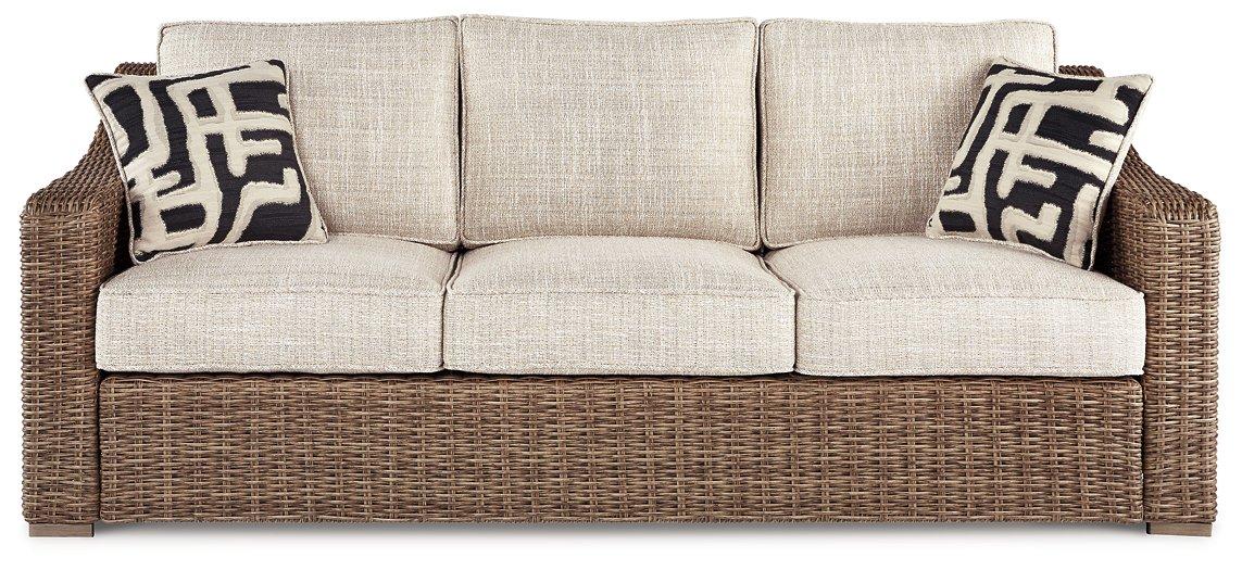 Beachcroft Outdoor Sofa with Cushion - De Avenue Furniture