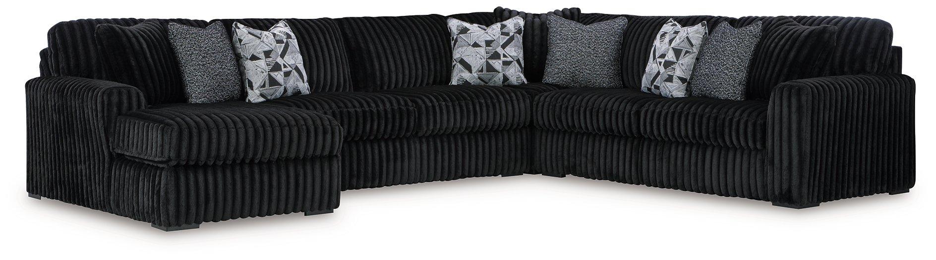 Midnight-Madness Sectional with Chaise - De Avenue Furniture