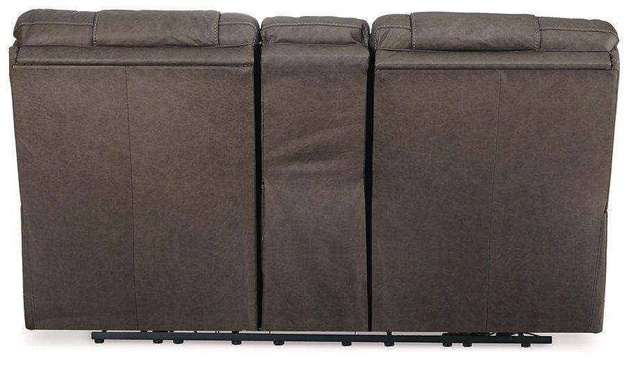 Wurstrow Power Reclining Loveseat with Console - De Avenue Furniture