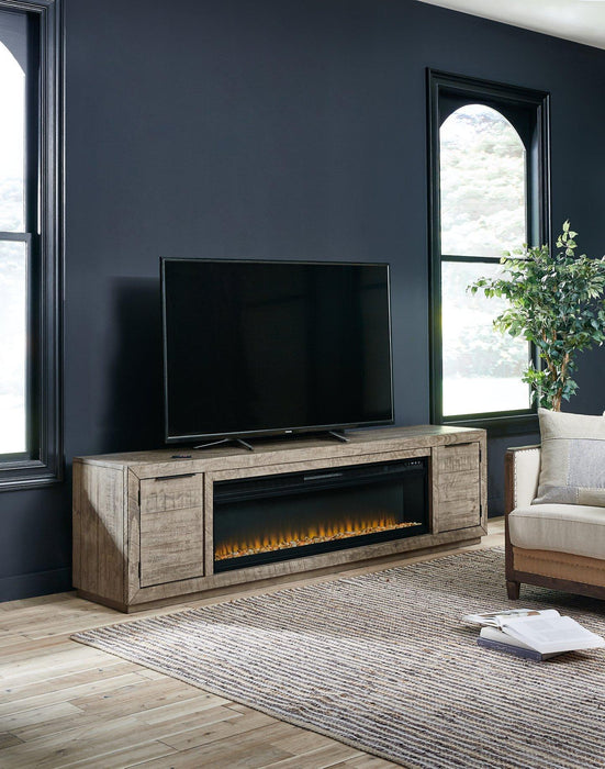 Krystanza TV Stand with Electric Fireplace - De Avenue Furniture