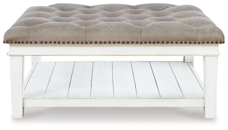 Kanwyn Upholstered Ottoman Coffee Table - De Avenue Furniture