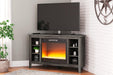 Arlenbry Corner TV Stand with Electric Fireplace - De Avenue Furniture