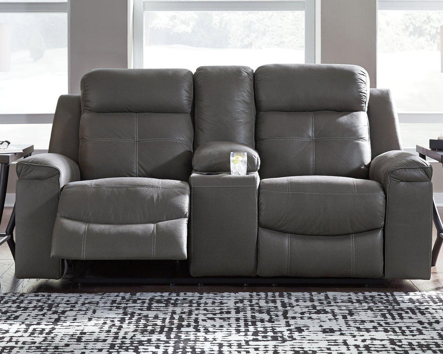 Jesolo Reclining Loveseat with Console - De Avenue Furniture