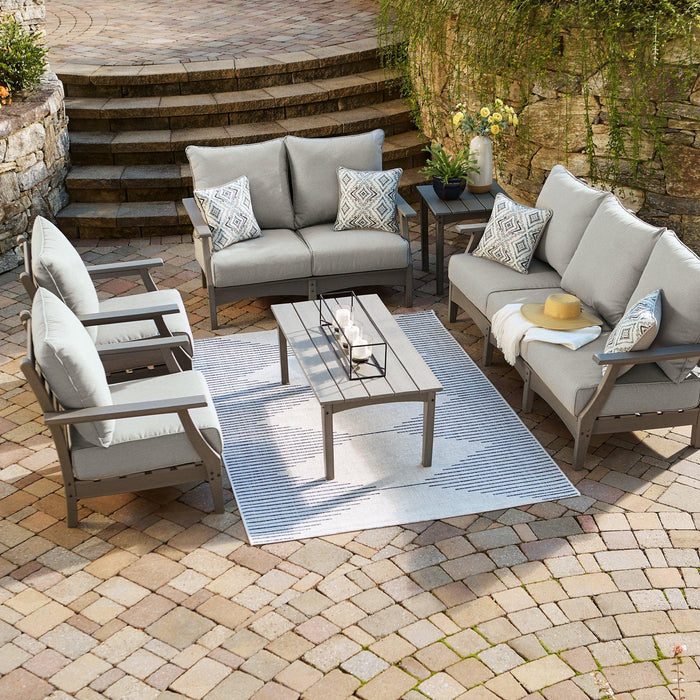 Visola Outdoor Sofa and Loveseat Set - De Avenue Furniture
