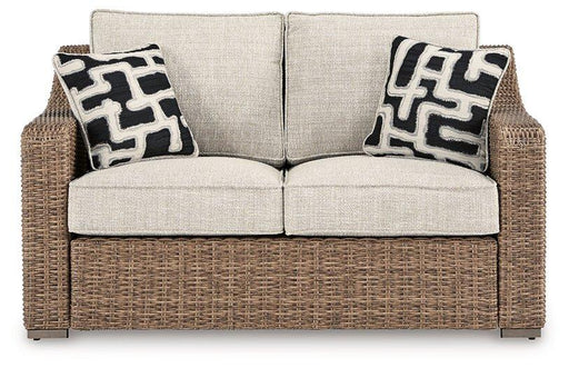 Beachcroft Outdoor Loveseat with Cushion - De Avenue Furniture