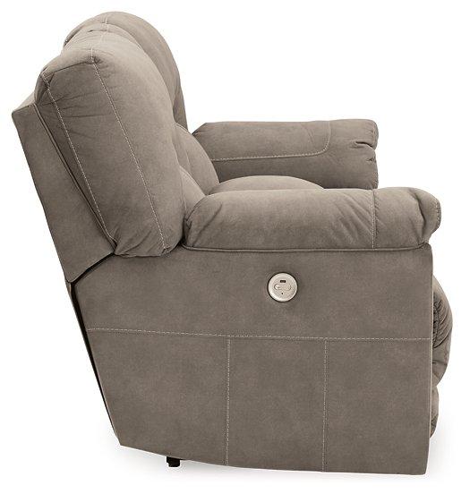 Cavalcade Power Reclining Loveseat with Console - De Avenue Furniture