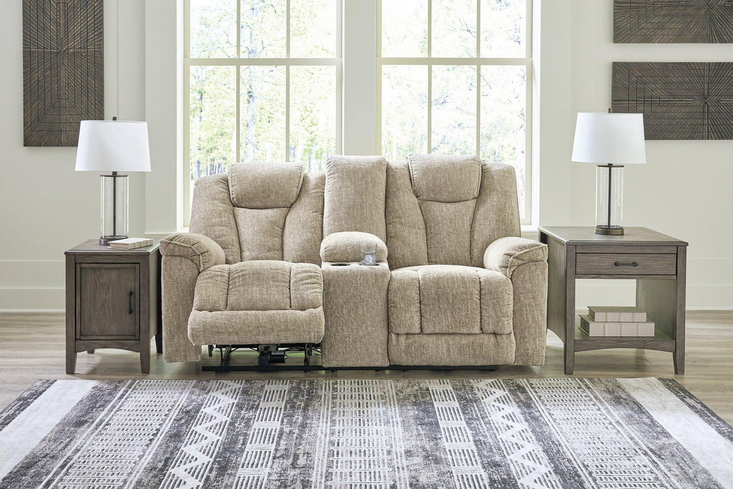Hindmarsh Power Reclining Loveseat with Console - De Avenue Furniture