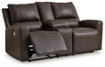 Boxmere Power Reclining Loveseat with Console - De Avenue Furniture