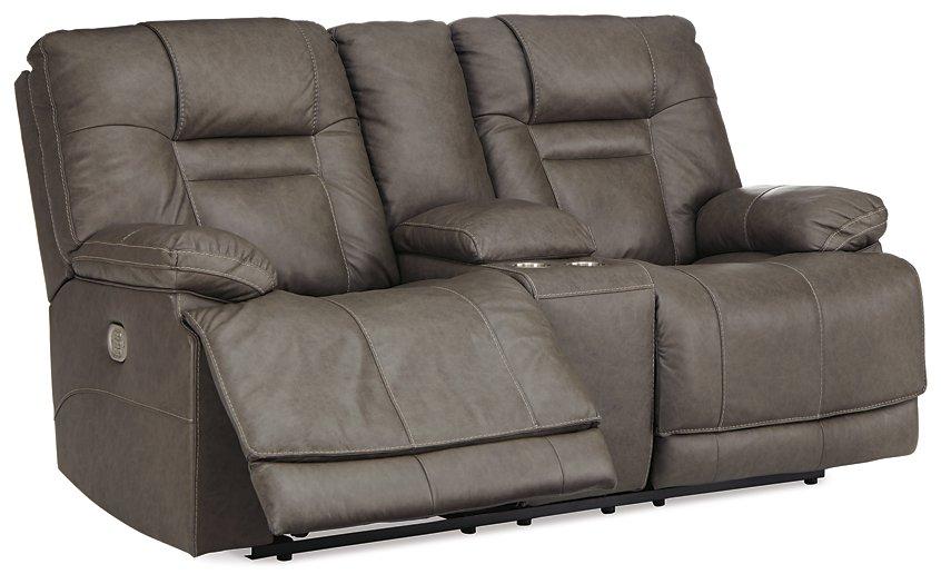 Wurstrow Power Reclining Loveseat with Console - De Avenue Furniture
