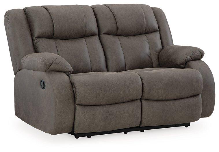 First Base Reclining Loveseat - De Avenue Furniture