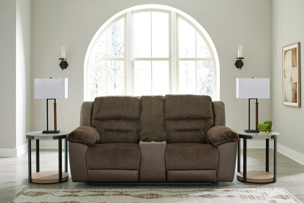 Dorman Reclining Loveseat with Console - De Avenue Furniture