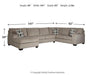 Ballinasloe 3-Piece Sectional with Chaise - De Avenue Furniture