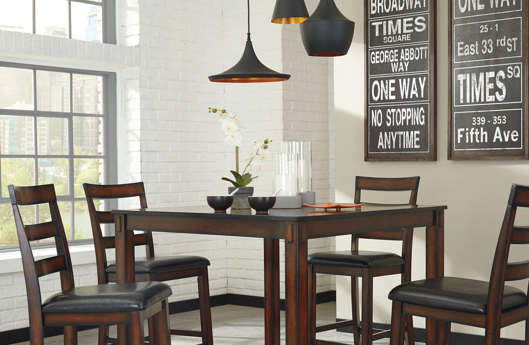 Coviar Counter Height Dining Table and Bar Stools (Set of 5) - De Avenue Furniture