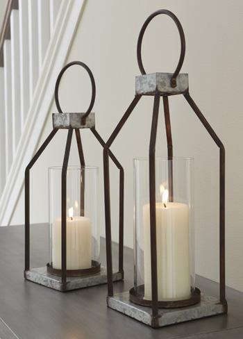 Diedrick Lantern (Set of 2) - De Avenue Furniture