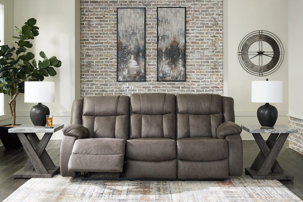 First Base Reclining Sofa - De Avenue Furniture