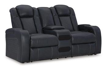 Fyne-Dyme Power Reclining Loveseat with Console - De Avenue Furniture