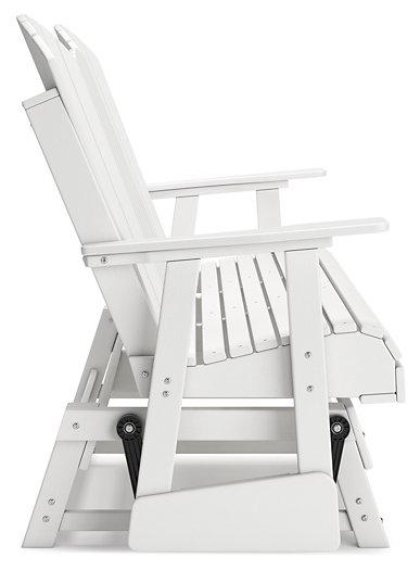 Hyland wave Outdoor Glider Loveseat - De Avenue Furniture