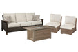 Beachcroft Outdoor Sofa, Lounge Chairs and Fire Pit - De Avenue Furniture