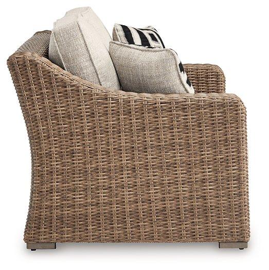 Beachcroft Outdoor Loveseat with Cushion - De Avenue Furniture