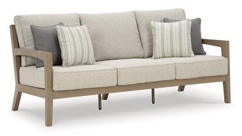 Hallow Creek Outdoor Sofa with Cushion - De Avenue Furniture