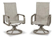 Beach Front Sling Swivel Chair (Set of 2) - De Avenue Furniture