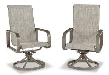 Beach Front Sling Swivel Chair (Set of 2) - De Avenue Furniture