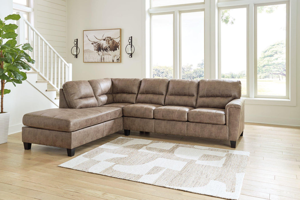 Navi 2-Piece Sectional Sofa Sleeper Chaise - De Avenue Furniture