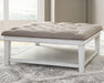 Kanwyn Upholstered Ottoman Coffee Table - De Avenue Furniture