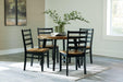 Blondon Dining Table and 4 Chairs (Set of 5) - De Avenue Furniture