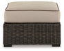 Coastline Bay Outdoor Ottoman with Cushion - De Avenue Furniture