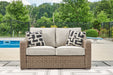 Beachcroft Outdoor Loveseat with Cushion - De Avenue Furniture
