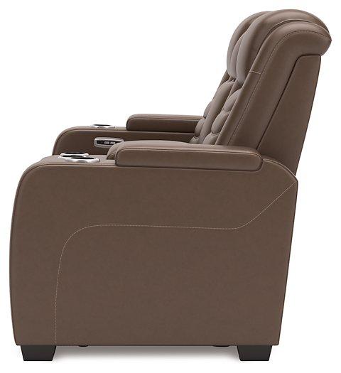 High Impact Power Reclining Loveseat with Console - De Avenue Furniture