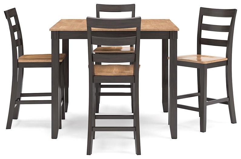Gesthaven Counter Height Dining Table and 4 Barstools (Set of 5) - De Avenue Furniture