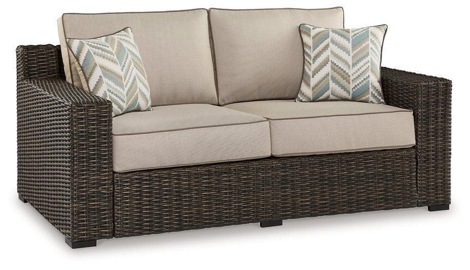 Coastline Bay Outdoor Loveseat with Cushion - De Avenue Furniture